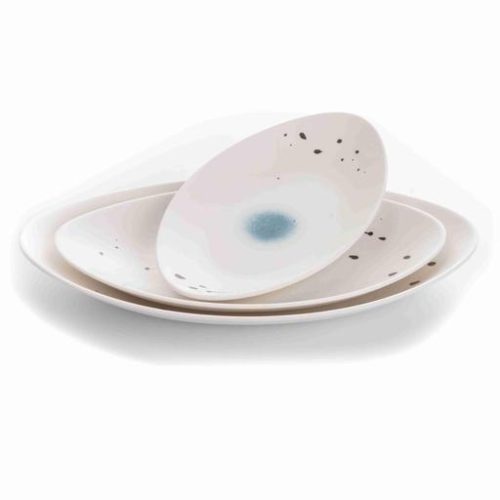 Mel piatto bianco ovale stellare 9.6 24.3 x 15.1 x 3cm - immagine 1