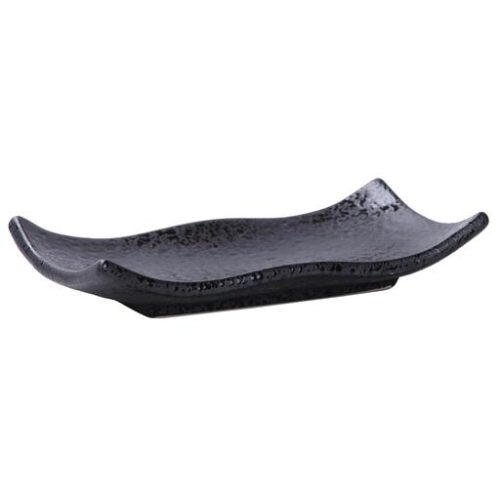 Piatto nero rettangolo 19.8 x 10.2 x 3.6cm - immagine 1