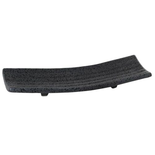 Piatto lungo grigio nero 31 x 10 x 4.3 - immagine 1