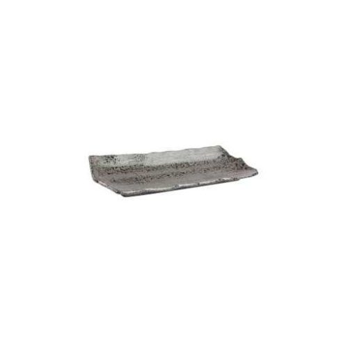 Piatto lungo grigio nero 38 x 14.5 x 3 - immagine 1