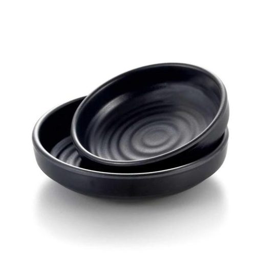Mel piatto rotondo nero 11.5 x 11.5 x 3 - immagine 1