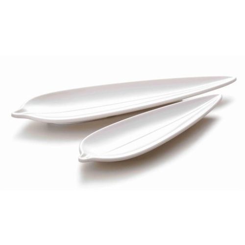 Mel piatto bianco a foglia sottile 29.1 x 8.8 x 1.9 - immagine 1