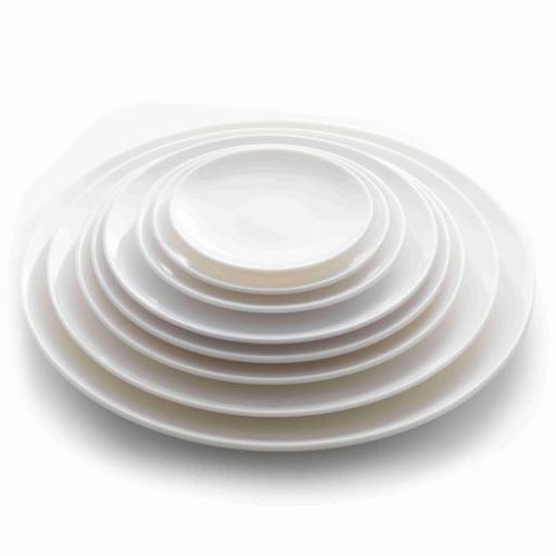 White - piatto tondo in melanina 10.2 26 x 26 x 2.4cm - immagine 1