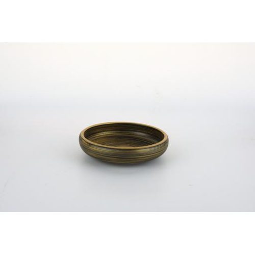 Piatto nero/oro con bordo rialzato 6.5  16.5cm - immagine 1