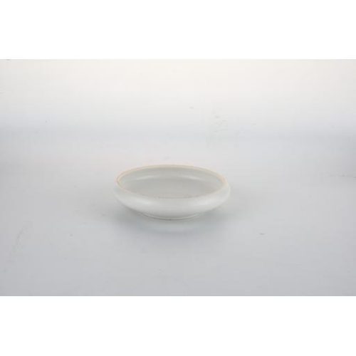 Piatto bianco/oro con bordo rialzato 6 14.5cm - immagine 1