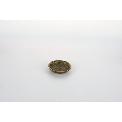 Ciotolina salsa nero dorato con rigature 3.25 8.2cm - immagine 1