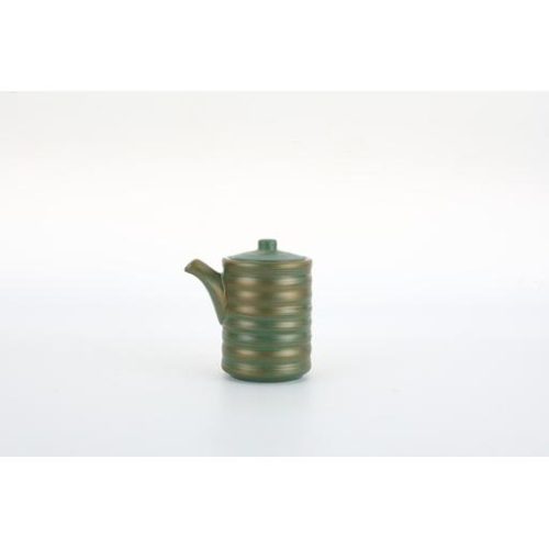 Bottiglia verde/oro per salsa 9.5 x 6.5cm - immagine 1