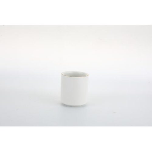 Bicchiere bianco/oro 7 x 7 x 8cm - immagine 1