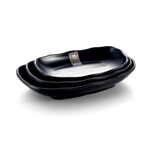 Mel piatto nero 25.3 x 15.9 x 4.5 - immagine 1