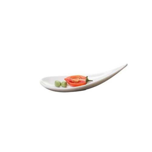 Mel cucchiaio per salsa bianco ovale 15.3 x 4.7 x 5 - immagine 1