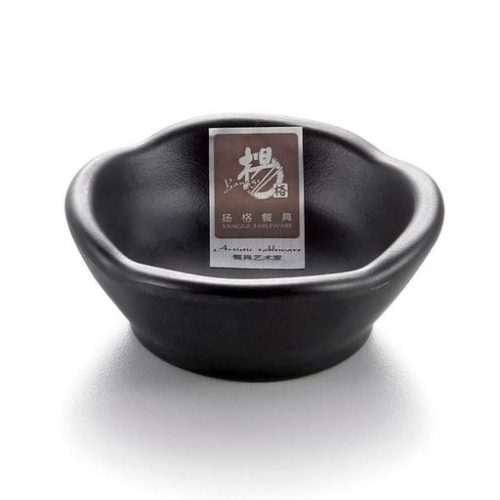 Mel ciotola nera opaca a forma di fiore 7.8 x 7.8 x 3.2cm - immagine 1