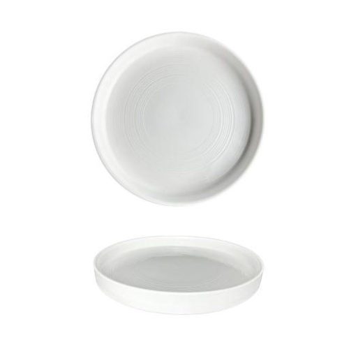 Piatto bianco con strisce 10.5inc 27cm x 3cm - immagine 1